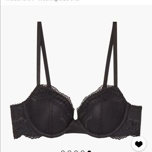 Savage x Fenty fishnet and lace Demi cup bra